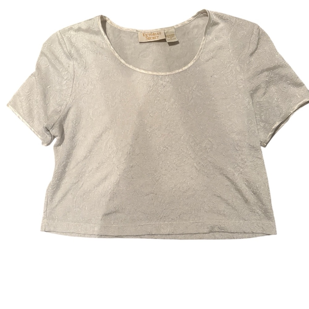Vintage Victoria Secret Medium Silky White Blouse